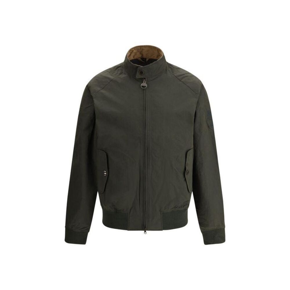 Barbour International International Flight Jacket Olive Men Bicolor Jackets